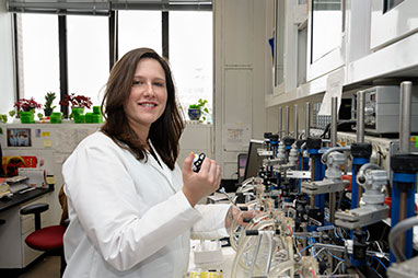 Photo of a woman working in the lab. Link to Gifts by Will. Photo of a woman working in the lab. Link to Gifts by Will.